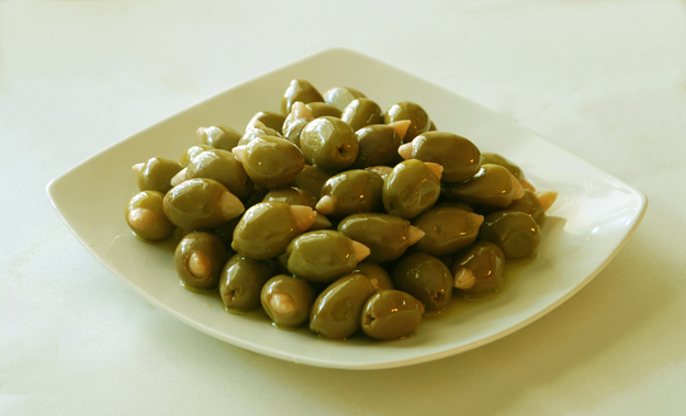 olives almonds